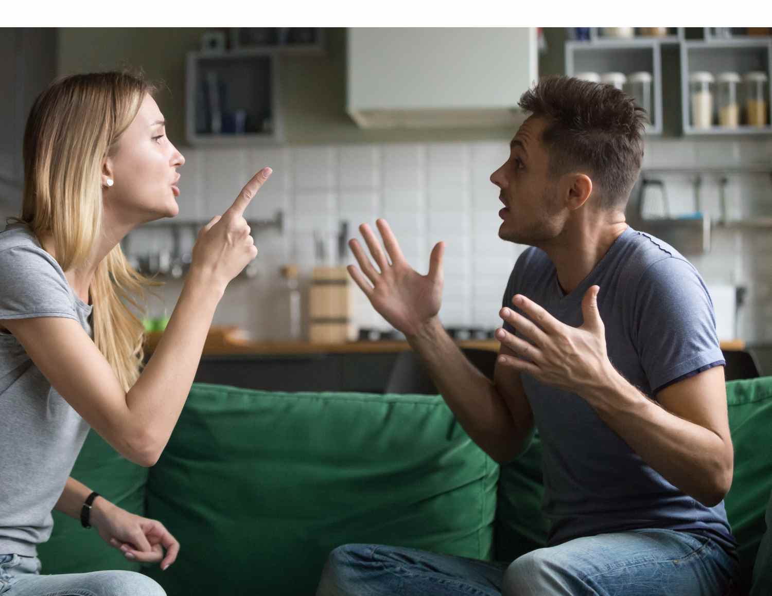 Angry Argument Woman and Man